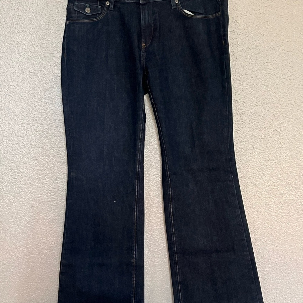 Banana Republic Dark Blue Flare Jeans size 10S/30